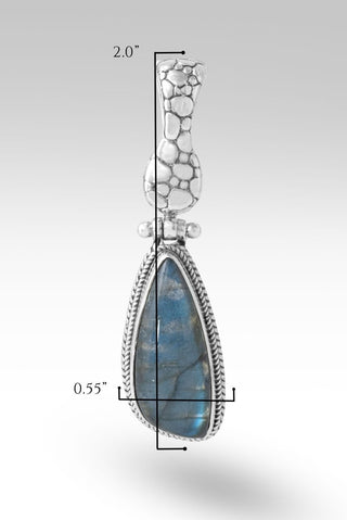 Promise Never Ends Pendant™ in Labradorite - Magnetic Enhancer Bail - only found at SARDA™