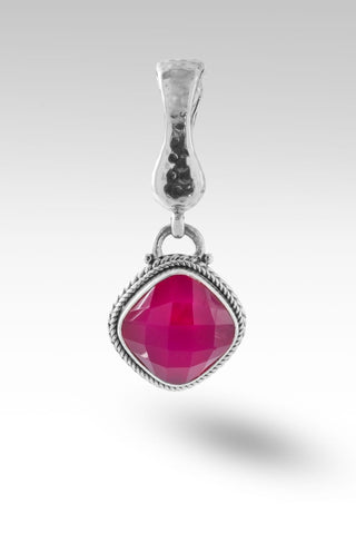 Promise of Grace Pendant™ in Wild Raspberry Chalcedony - Magnetic Enhancer Bail - only found at SARDA™