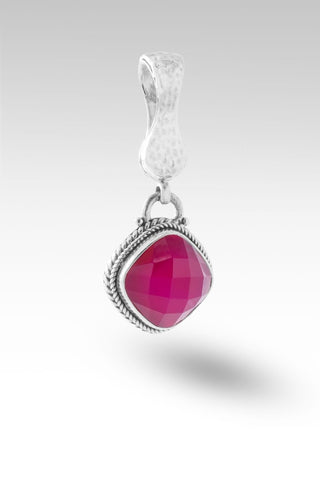 Promise of Grace Pendant™ in Wild Raspberry Chalcedony - Magnetic Enhancer Bail - only found at SARDA™