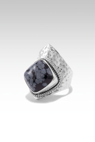 Promise of Grace Ring™ in Snowflake Obsidian - Statement - only found at SARDA™