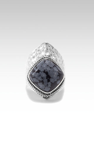 Promise of Grace Ring™ in Snowflake Obsidian - Statement - only found at SARDA™