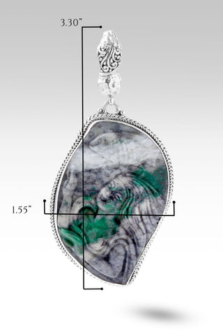 Protector of the Ocean Pendant™ in Chinese Amazonite - Magnetic Enhancer Bail - only found at SARDA™