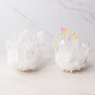 Quartz Crystal Cluster with Angel Mystic Coating - Specimen - only found at SARDA™