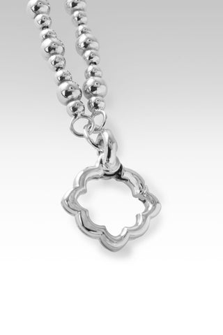 Quatrefoil Interchangeable Necklace II™ Rhodium Over Sterling Silver - Lobster Closure - only found at SARDA™