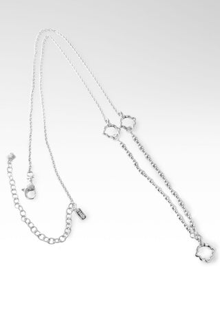 Quatrefoil Interchangeable Necklace II™ Rhodium Over Sterling Silver - Lobster Closure - only found at SARDA™