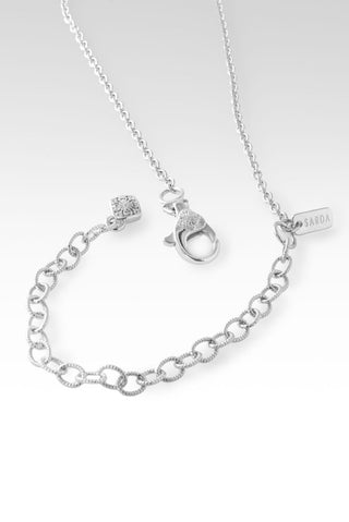 Quatrefoil Interchangeable Necklace II™ Rhodium Over Sterling Silver - Lobster Closure - only found at SARDA™