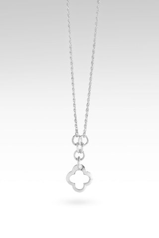 Quatrefoil Interchangeable Necklace™ in Sterling Silver - Lobster Closure - only found at SARDA™