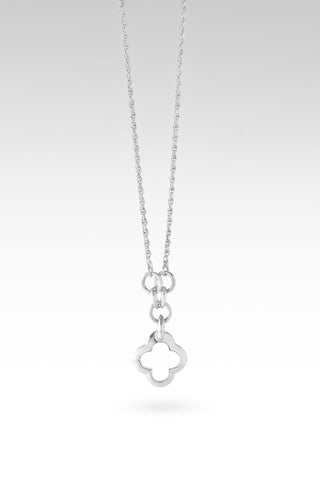 Quatrefoil Interchangeable Necklace™ in Sterling Silver - Lobster Closure - only found at SARDA™