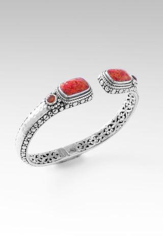 Radiant Glory Tip-to-Tip Bracelet™ in Alizarin Crimson Simulated Opal - Tip-to-Tip - only found at SARDA™