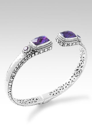 Radiant Glory Tip - to - Tip Bracelet™ in Royal Purple Abalone Quartz Triplet - Tip - to - Tip - only found at SARDA™