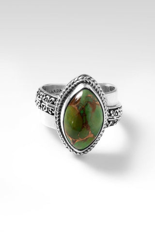 Radiant Hope Ring™ in Mohave Green Kingman Turquoise with Bronze - Statement - only found at SARDA™