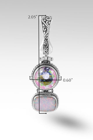 Radiant Mind Pendant™ in Zero Saturn™ Mystic Quartz - Magnetic Enhancer Bail - only found at SARDA™