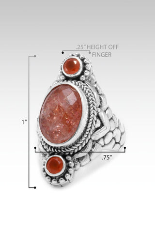 Radiant with Light Ring II™ in Orange Sunstone - Statement - only found at SARDA™