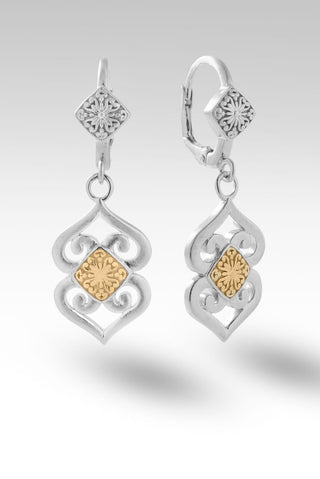 Receiving Love Earrings™ in 18K Gold & Rhodium Over Sterling Silver - Lever Back - only found at SARDA™