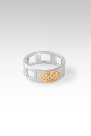 Receiving Love Ring™ in 18K Gold & Rhodium Over Sterling Silver - Dinner - only found at SARDA™