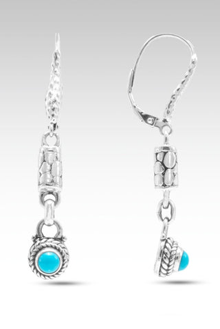 Refresh My Soul Earrings™ in Sleeping Beauty Turquoise - Lever Back - only found at SARDA™