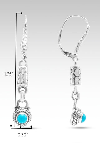 Refresh My Soul Earrings™ in Sleeping Beauty Turquoise - Lever Back - only found at SARDA™