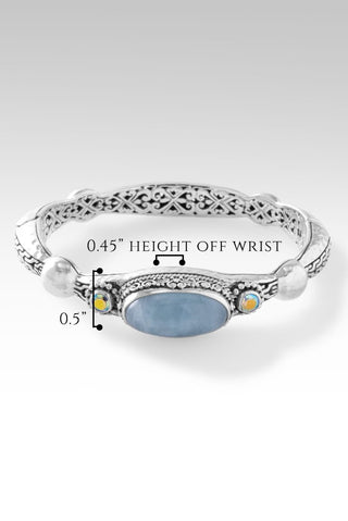 Refuge & Strength Bangle II™ in Aquamarine - Bangle - only found at SARDA™