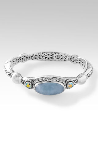 Refuge & Strength Bangle II™ in Aquamarine - Bangle - only found at SARDA™