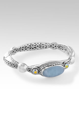 Refuge & Strength Bangle II™ in Aquamarine - Bangle - only found at SARDA™