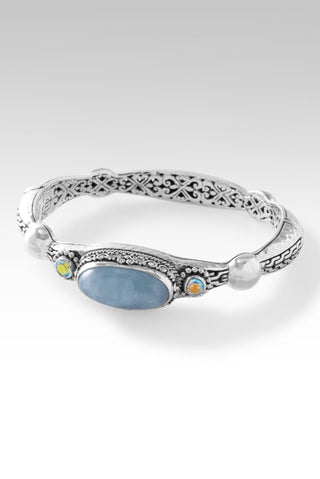 Refuge & Strength Bangle II™ in Aquamarine - Bangle - only found at SARDA™