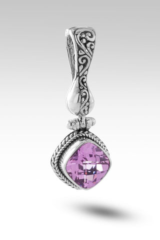 Regal Beauty Pendant™ in Light Pink Lab Created Sapphire - Magnetic Enhancer Bail - only found at SARDA™