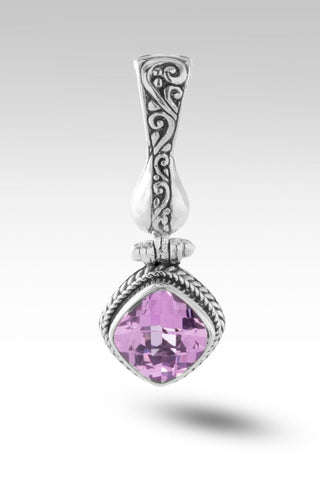 Regal Beauty Pendant™ in Light Pink Lab Created Sapphire - Magnetic Enhancer Bail - only found at SARDA™