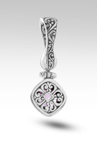 Regal Beauty Pendant™ in Light Pink Lab Created Sapphire - Magnetic Enhancer Bail - only found at SARDA™