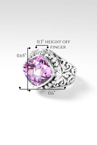 Regal Beauty Ring™ in Light Pink Lab Created Sapphire - Dinner - only found at SARDA™