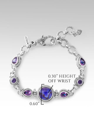 Regal Devotion Bracelet II™ in Royal Purple Abalone Quartz - Multi Stone - only found at SARDA™