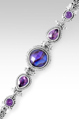 Regal Devotion Bracelet™ in Royal Purple Abalone Quartz Triplet - Multi Stone - only found at SARDA™