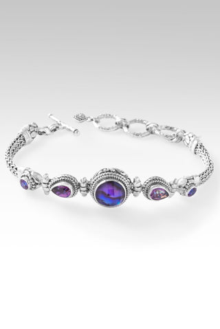 Regal Devotion Bracelet™ in Royal Purple Abalone Quartz Triplet - Multi Stone - only found at SARDA™