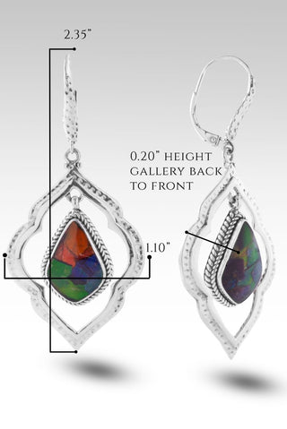 Rejoice In Hope Earrings™ in Ammolite Triplet - Lever Back - only found at SARDA™