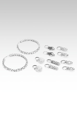 Renewed Each Day Charm Hoops™ in Watermark - Hoops - only found at SARDA™