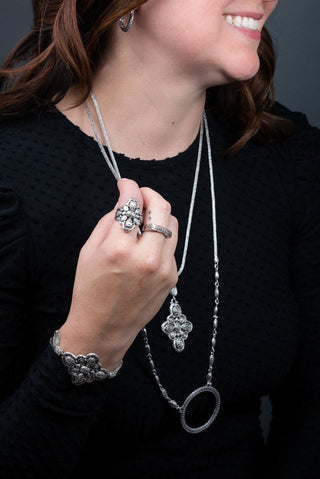 Renewed Faith Pendant™ in Chainlink - Magnetic Enhancer Bail - only found at SARDA™