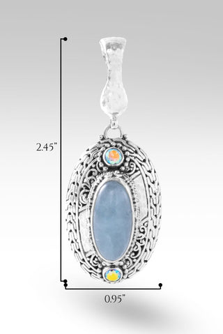 Resilience Pendant™ in Aquamarine - Magnetic Enhancer Bail - only found at SARDA™