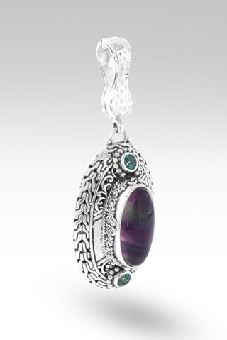 Resilience Pendant™ in Rainbow Fluorite - Magnetic Enhancer Bail - only found at SARDA™