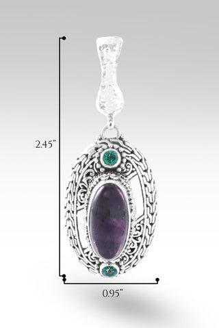 Resilience Pendant™ in Rainbow Fluorite - Magnetic Enhancer Bail - only found at SARDA™