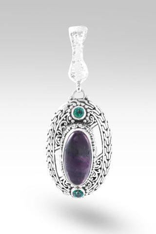 Resilience Pendant™ in Rainbow Fluorite - Magnetic Enhancer Bail - only found at SARDA™