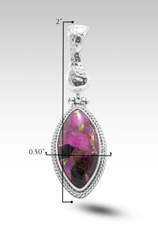 Restore My Soul Pendant™ in Pink Calcite, Obsidian & Bronze - Magnetic Enhancer Bail - only found at SARDA™