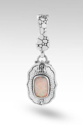 Rise Above Pendant™ in Peaches & Cream Simulated Opal - Magnetic Enhancer Bail - only found at SARDA™