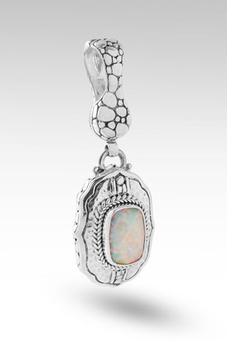 Rise Above Pendant™ in Peaches & Cream Simulated Opal - Magnetic Enhancer Bail - only found at SARDA™