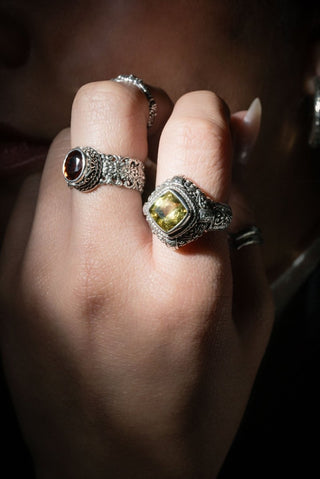 Sacred Journey Ring™ in Yellow Apatite - Dinner - only found at SARDA™