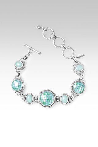 Sacred Union Bracelet™ in Green Mother of Pearl Mosaic - Multi Stone - only found at SARDA™