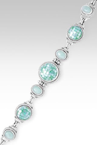 Sacred Union Bracelet™ in Green Mother of Pearl Mosaic - Multi Stone - only found at SARDA™