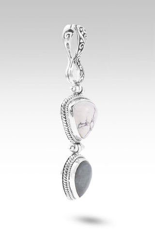 Seek Inner Peace Pendant™ in Howlite - Magnetic Enhancer Bail - only found at SARDA™