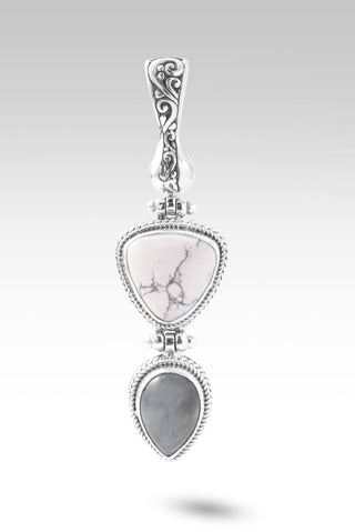 Seek Inner Peace Pendant™ in Howlite - Magnetic Enhancer Bail - only found at SARDA™