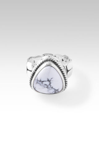 Seek Inner Peace Ring™ in Howlite - Dinner - only found at SARDA™