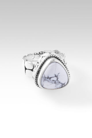 Seek Inner Peace Ring™ in Howlite - Dinner - only found at SARDA™