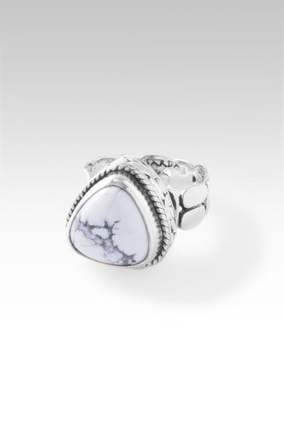 Seek Inner Peace Ring™ in Howlite - Dinner - only found at SARDA™